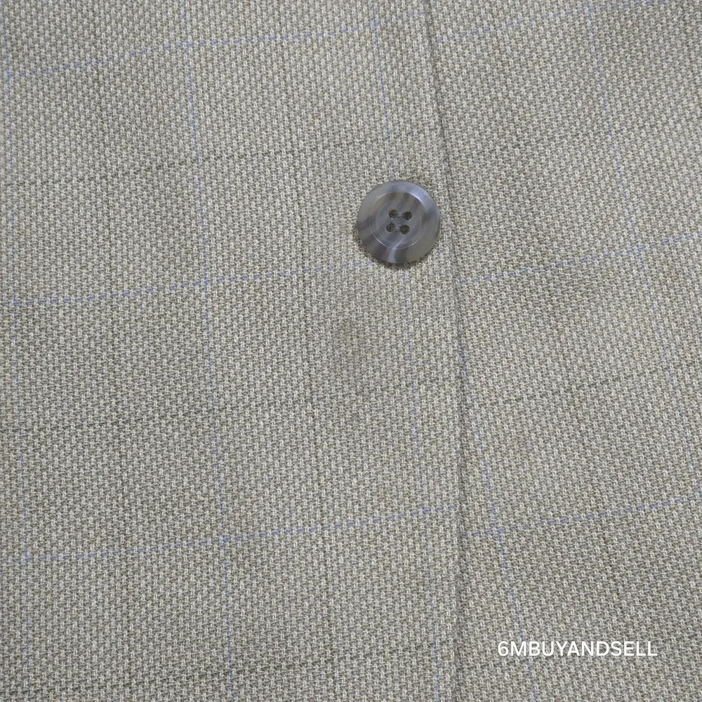 Jones New York‎ Silk Wool Blazer 44R Tan Sport Coat Classic Tailored Jacket